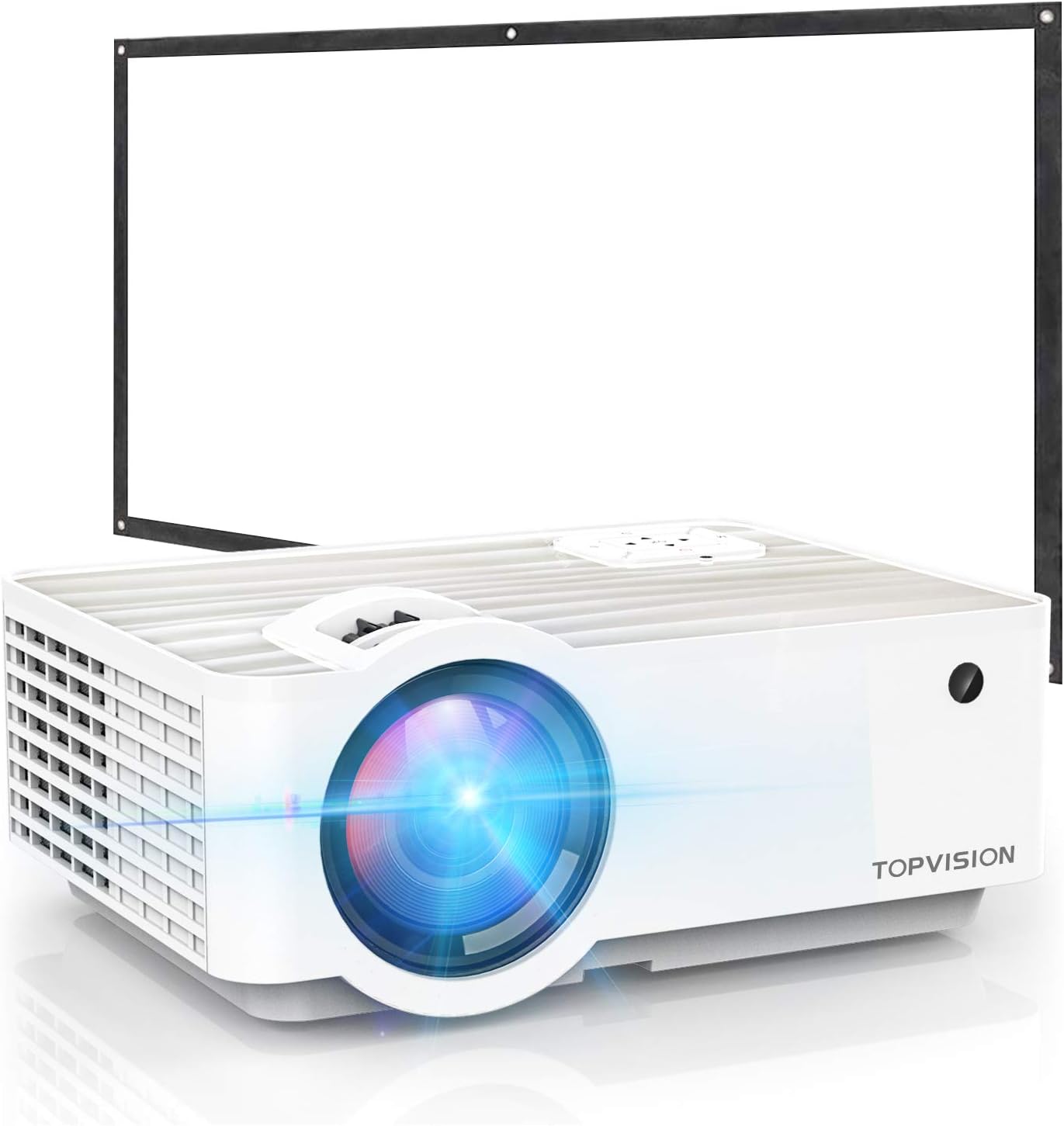 ortable Mini Projector with 100” Projector Screen